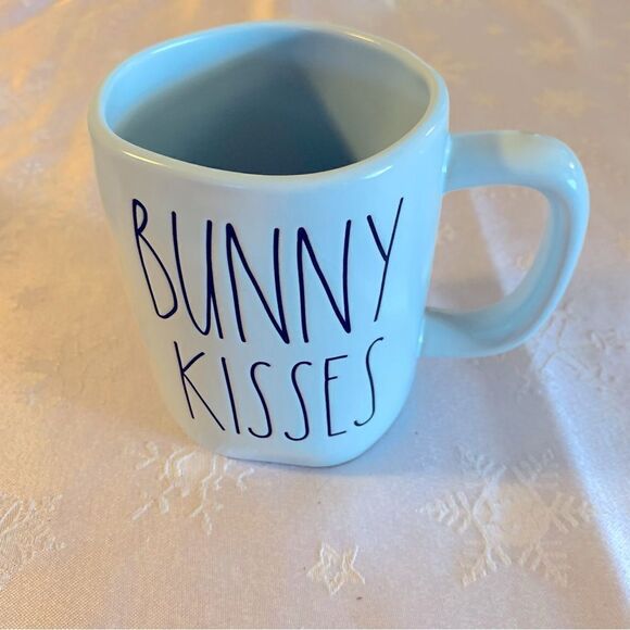 Rae Dunn Mug Cup Bunny Kisses Large Sz Gorgeous NWOT - Picture 1 of 5
